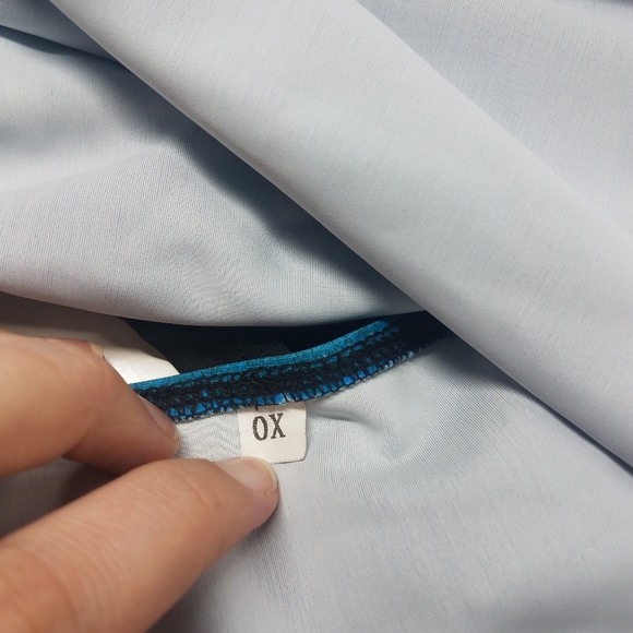 Ombre Blue and Black 2 Piece Bathing Suit - Picture 11 of 13